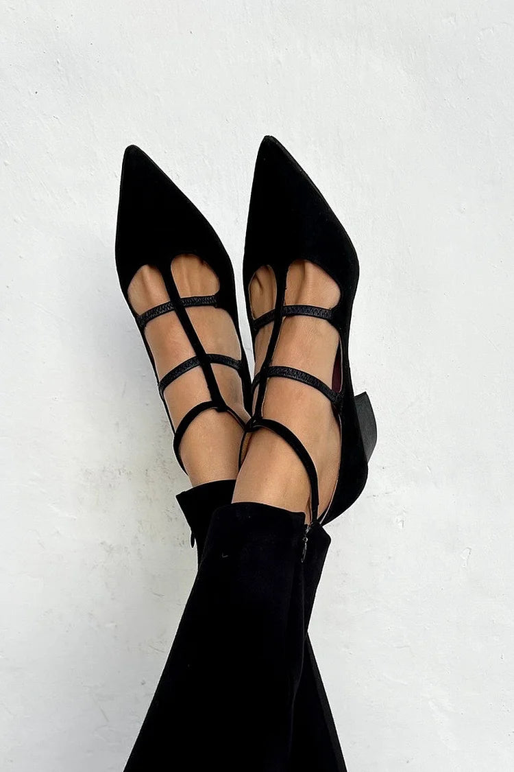 Giada™ | Pointed Toe Pumps with Straps