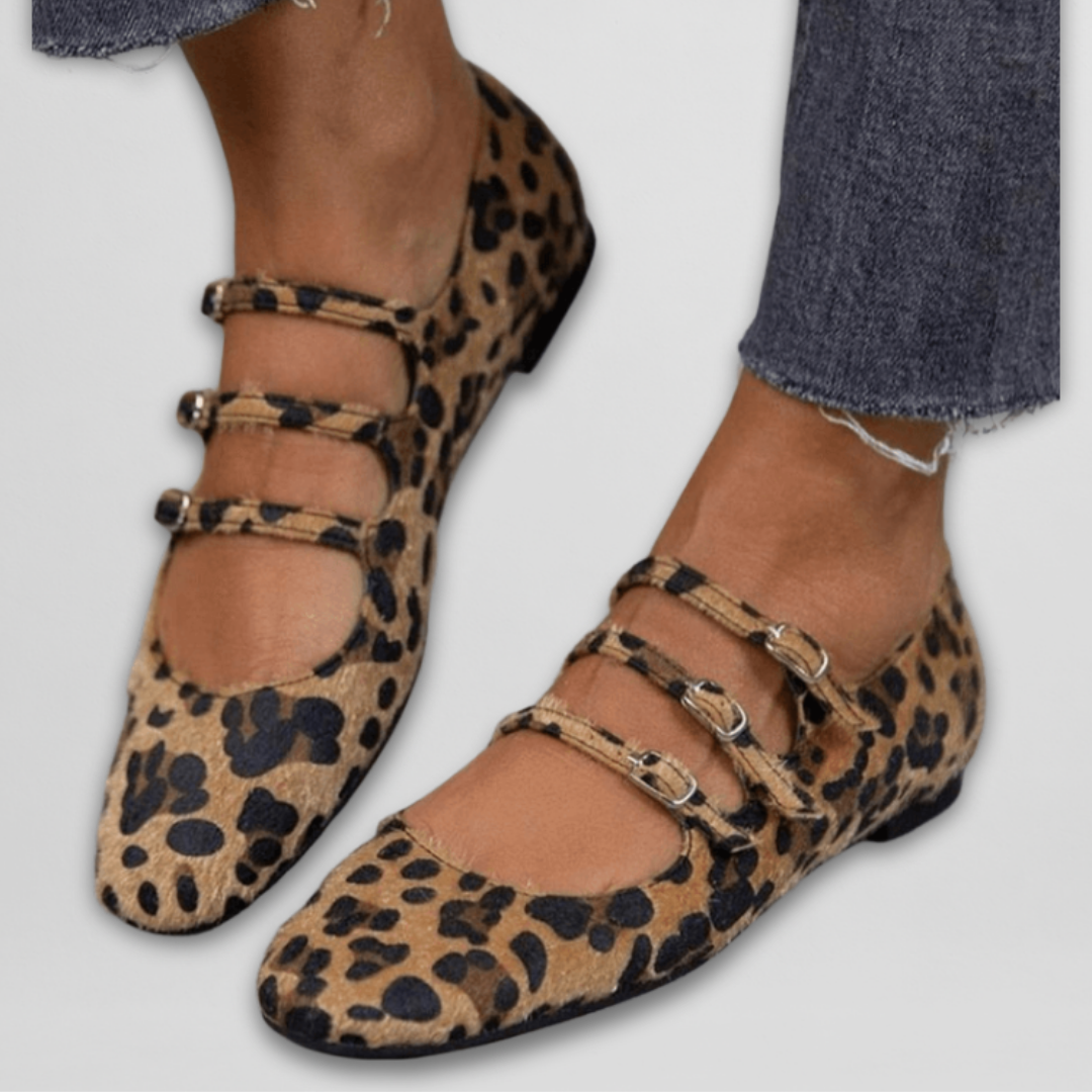 Adonise™ | Elegant Ballerinas with Animal Print