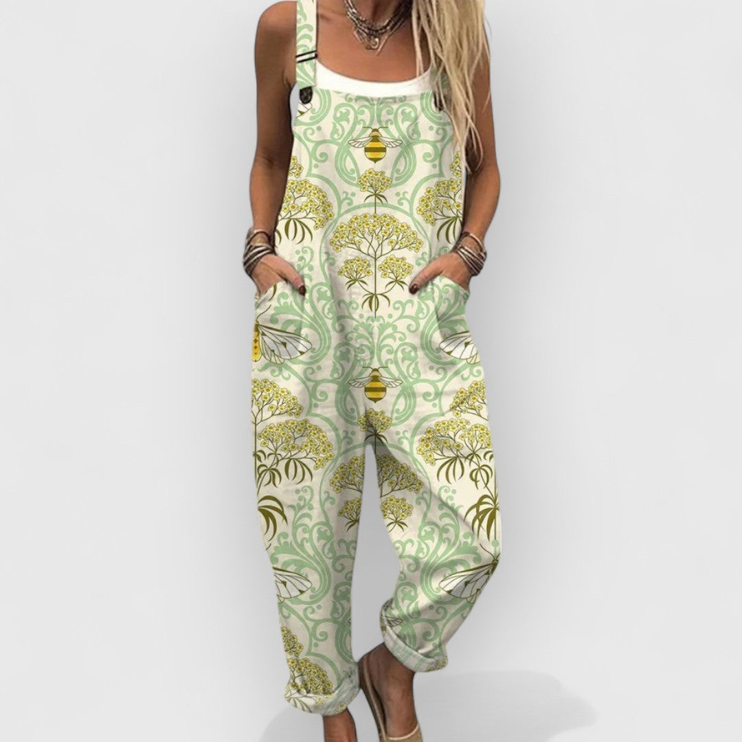 Briony™ | Floral Vintage Jumpsuit
