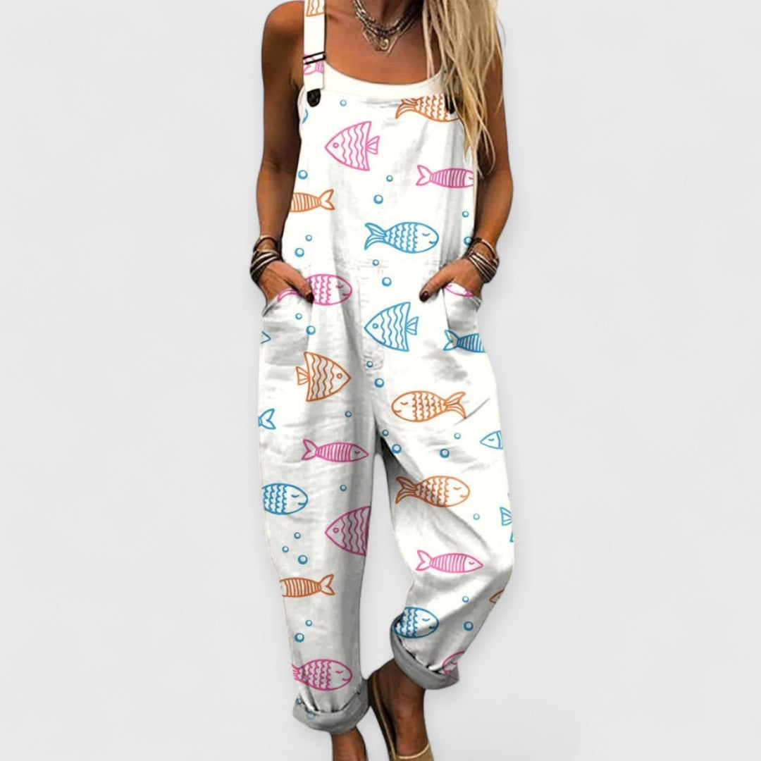 Ella™ | Women's Vintage Wide Leg Jumpsuit