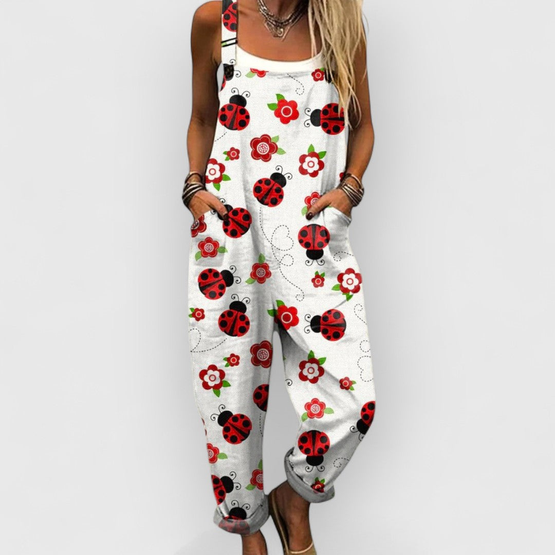 Alethea™ | Women's Vintage Floral Jumpsuit