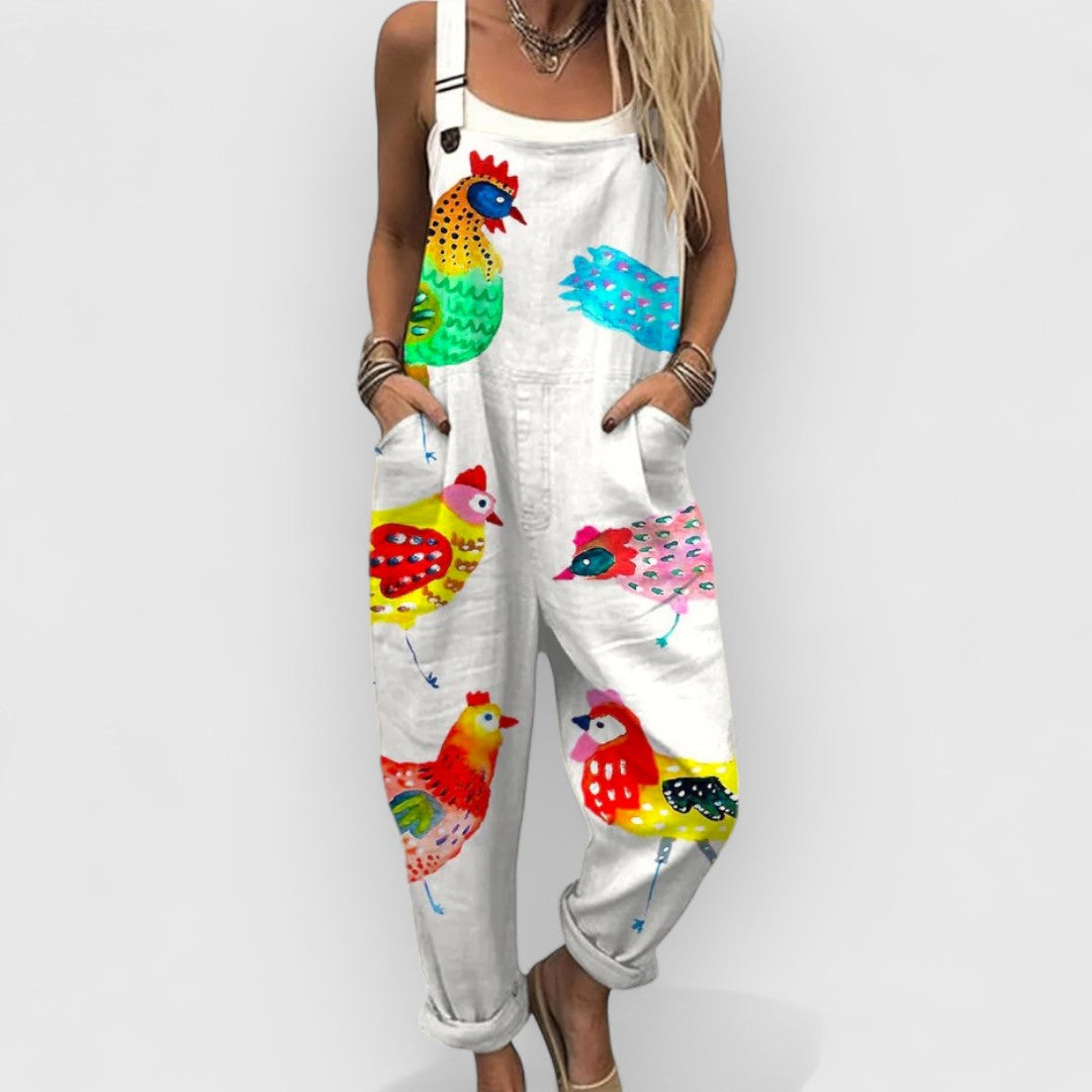 Amabel™ | Vintage Wide-Leg Jumpsuit