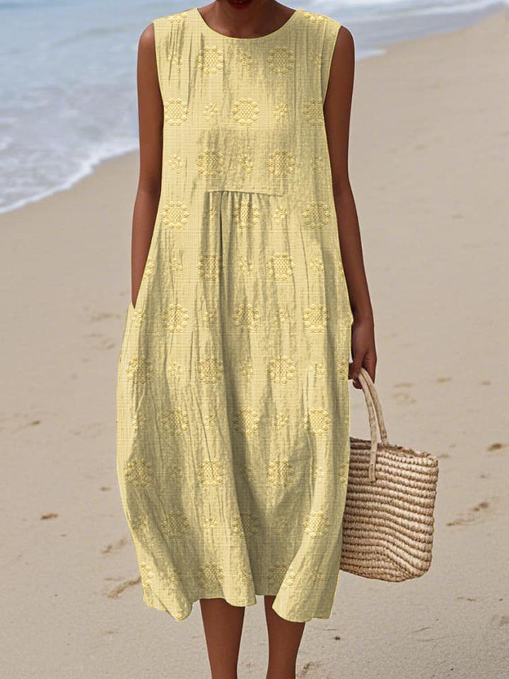 Sleeveless Midi Dress – Airy Freedom, Everyday Charm