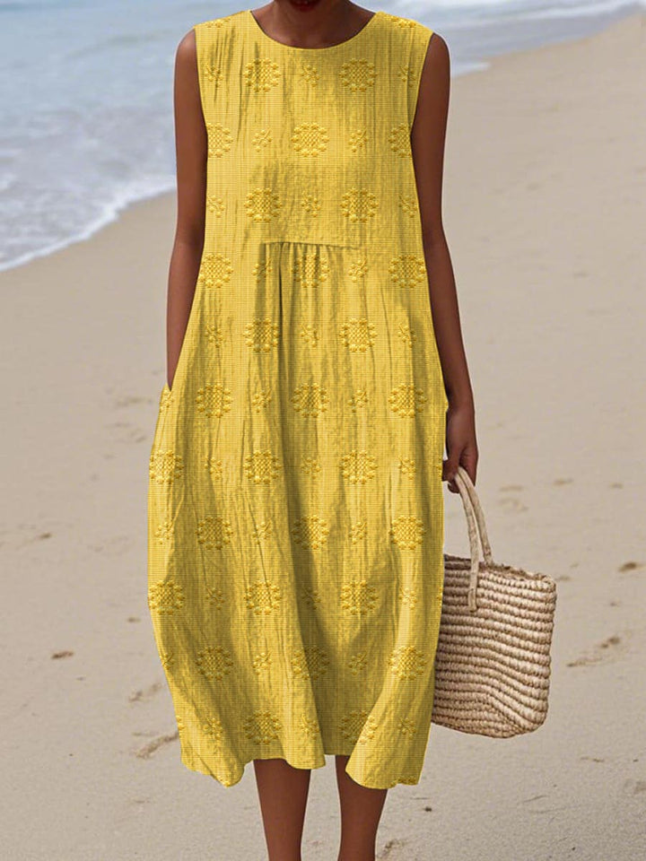 Sleeveless Midi Dress – Airy Freedom, Everyday Charm