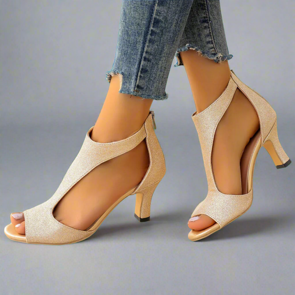 Heidrun™ | Elegant and Comfortable Heeled Sandals