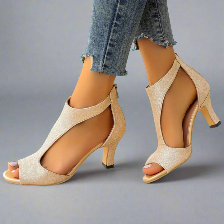 Heidrun™ | Elegant and Comfortable Heeled Sandals