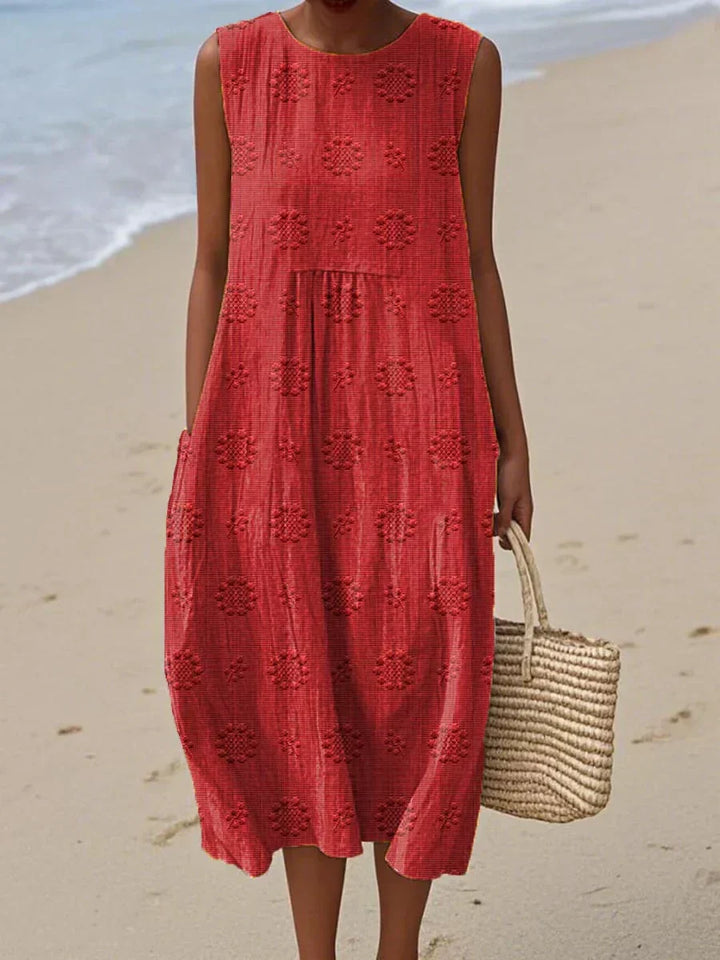 Sleeveless Midi Dress – Airy Freedom, Everyday Charm