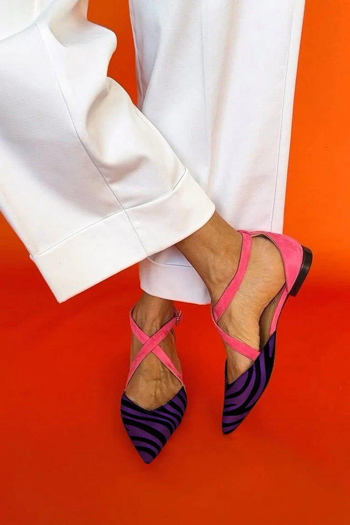 Zebrina™ | Ballet Flat with Strap