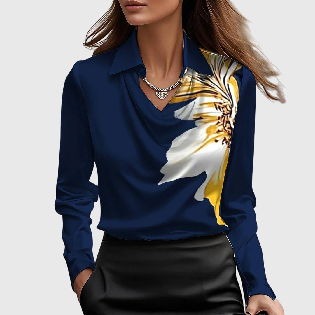 Sylvie™ | Pleated Shine Blouse