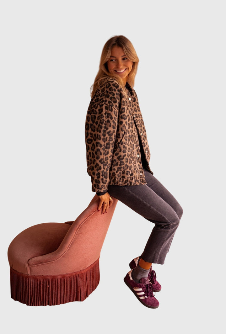 Elodie™ | Stylish Leopard Print Jacket