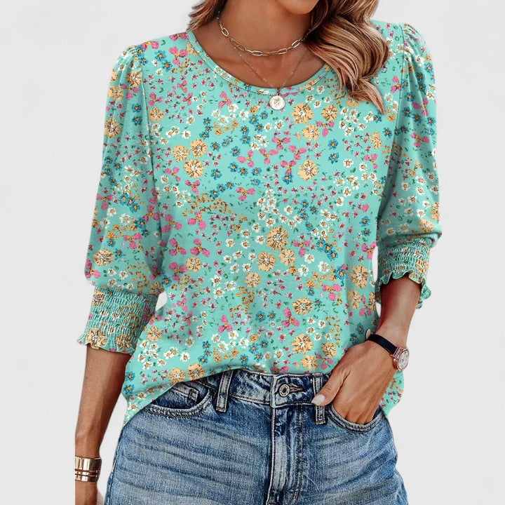 Solara™ | Elegant Smocked Top