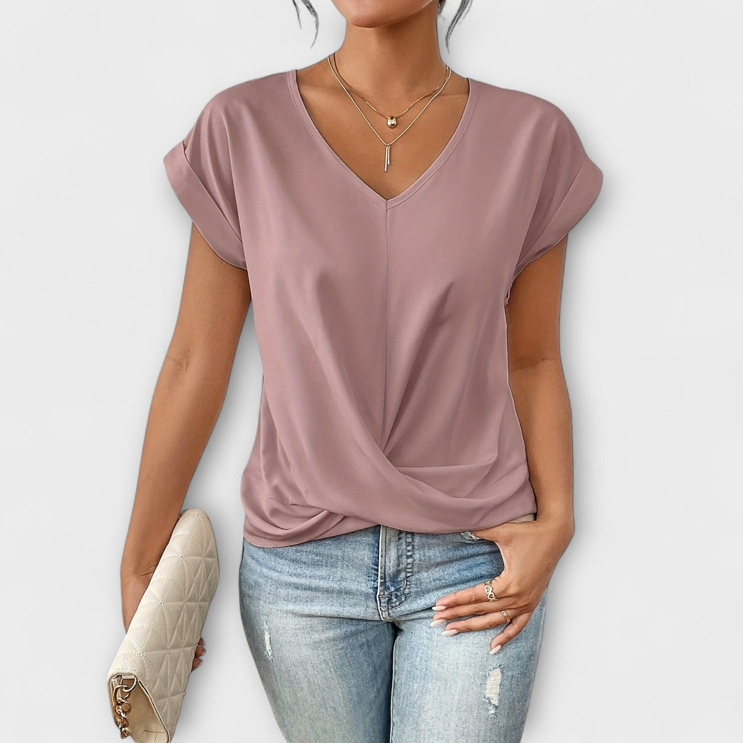 Carlinda™ | Elegant V-neck Top