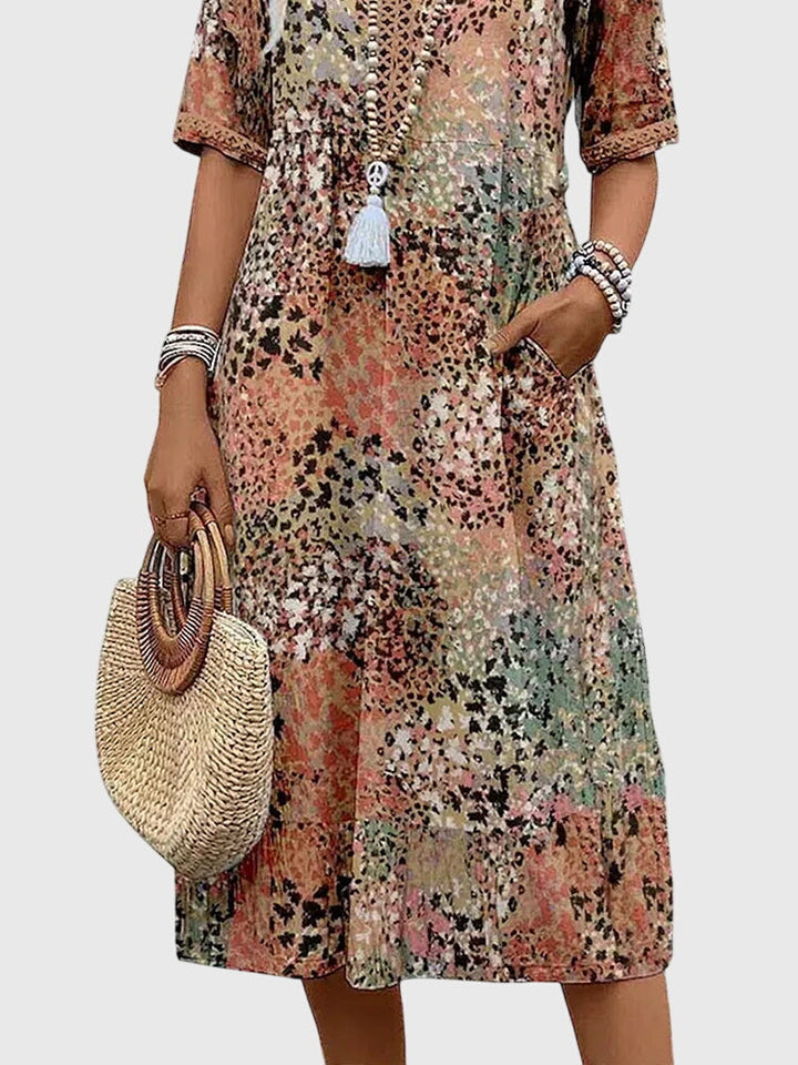Bella™ | Elegant Floral Midi Dress