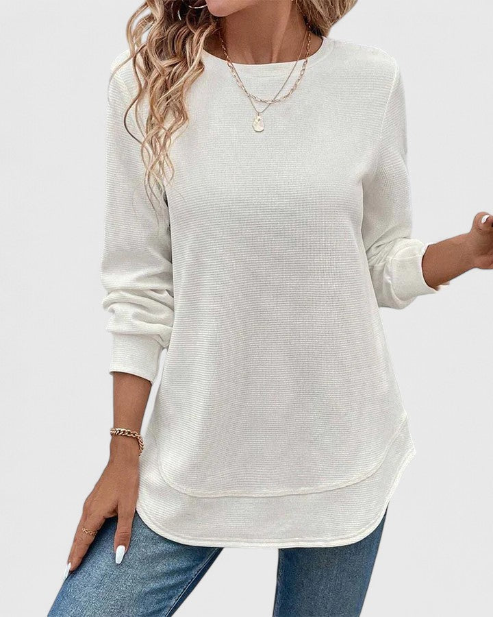 Nadyalyn™ | Elegant O-Neck Long Sleeve