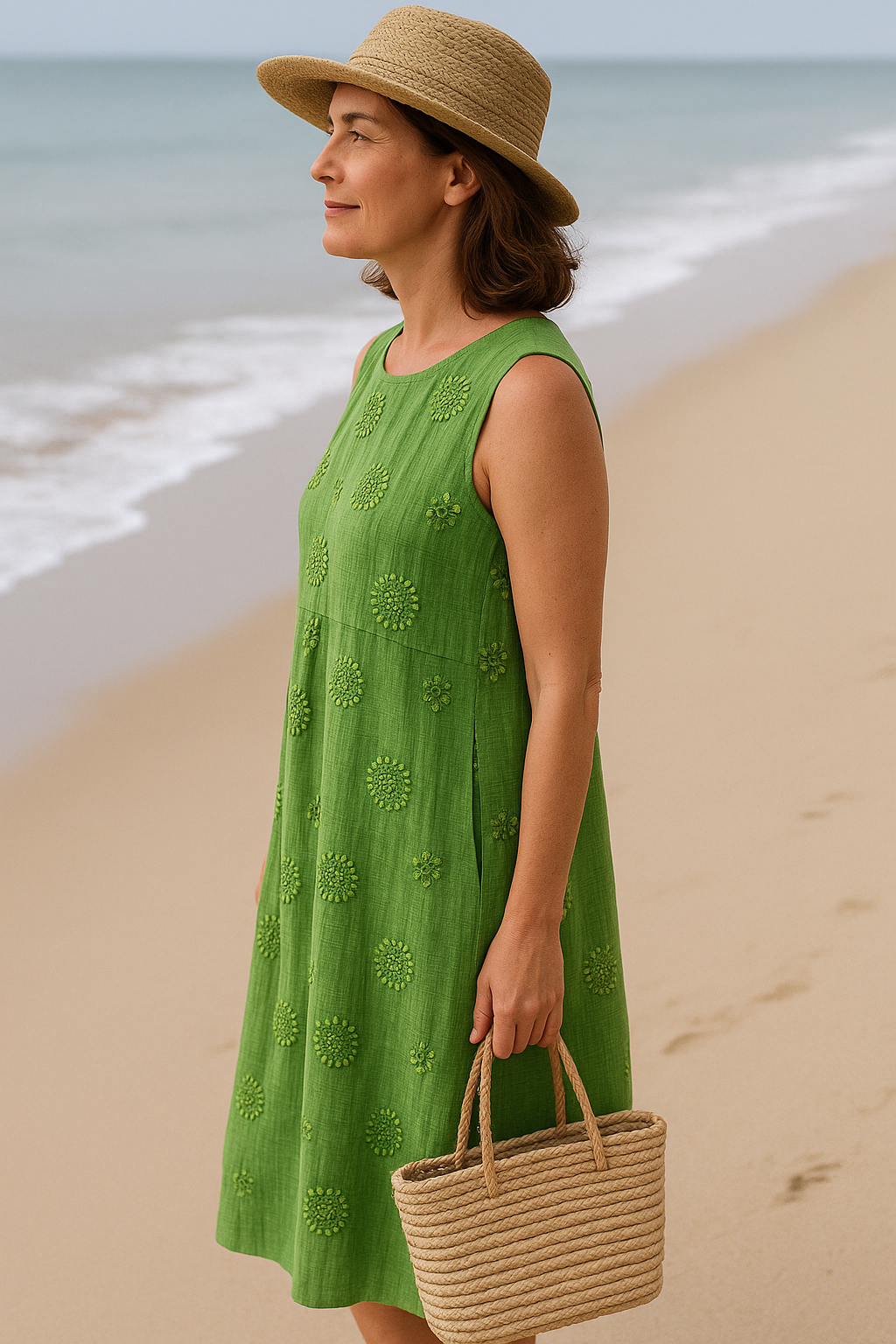 Sleeveless Midi Dress – Airy Freedom, Everyday Charm
