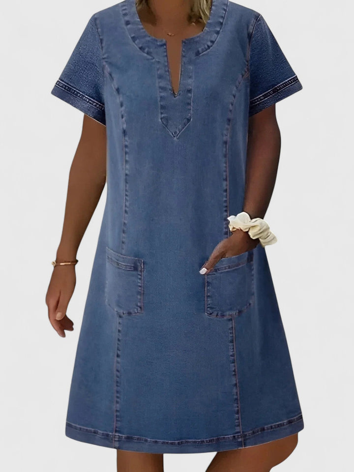 Christine™ | Elegant Denim Dress