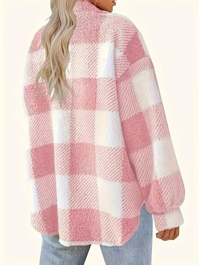 Martin™ | Stylish Plaid Fleece Jacket