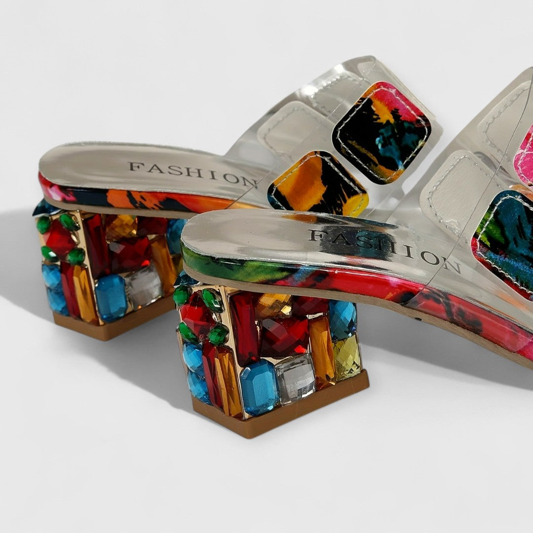 Katie™ | Orthopedic Luxury Heels with Color Play