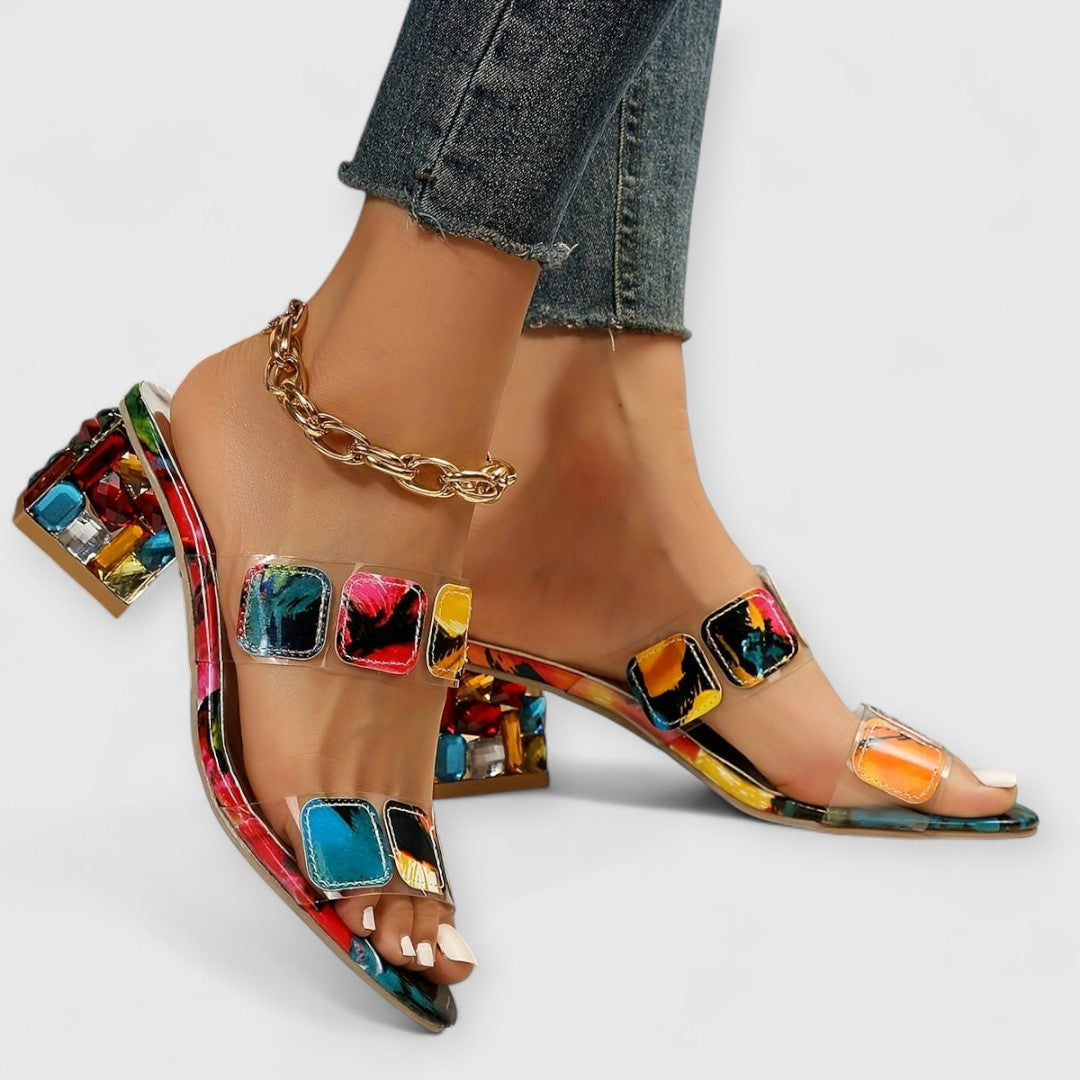 Katie™ | Orthopedic Luxury Heels with Color Play
