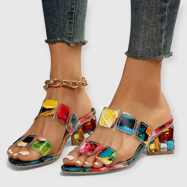 Katie™ | Orthopedic Luxury Heels with Color Play