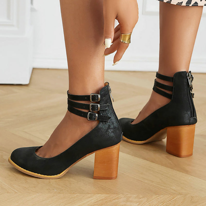 Carol™ | Minimalist Sandal with Block Heel
