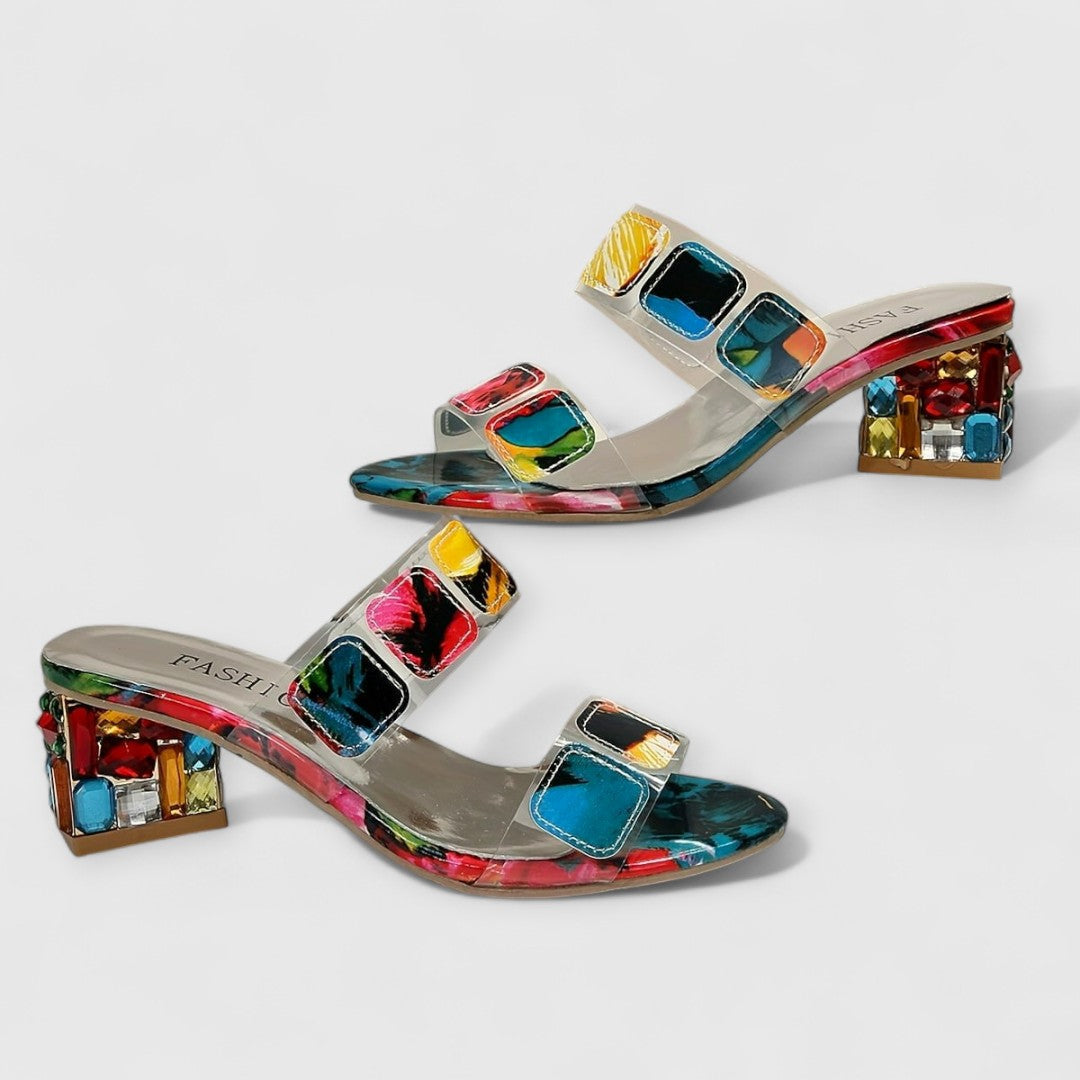 Katie™ | Orthopedic Luxury Heels with Color Play