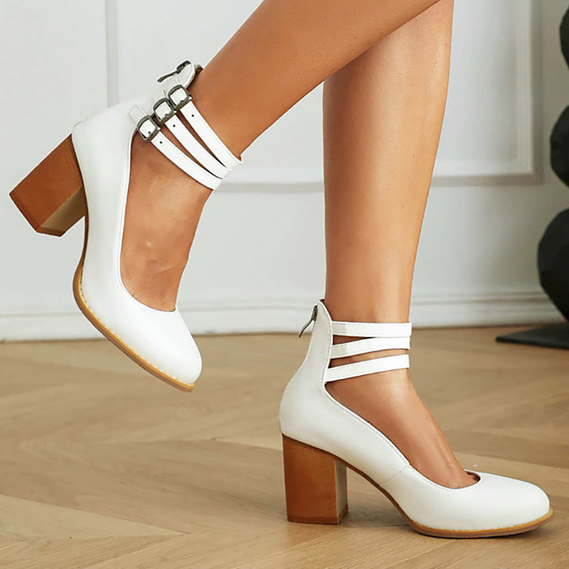 Carol™ | Minimalist Sandal with Block Heel