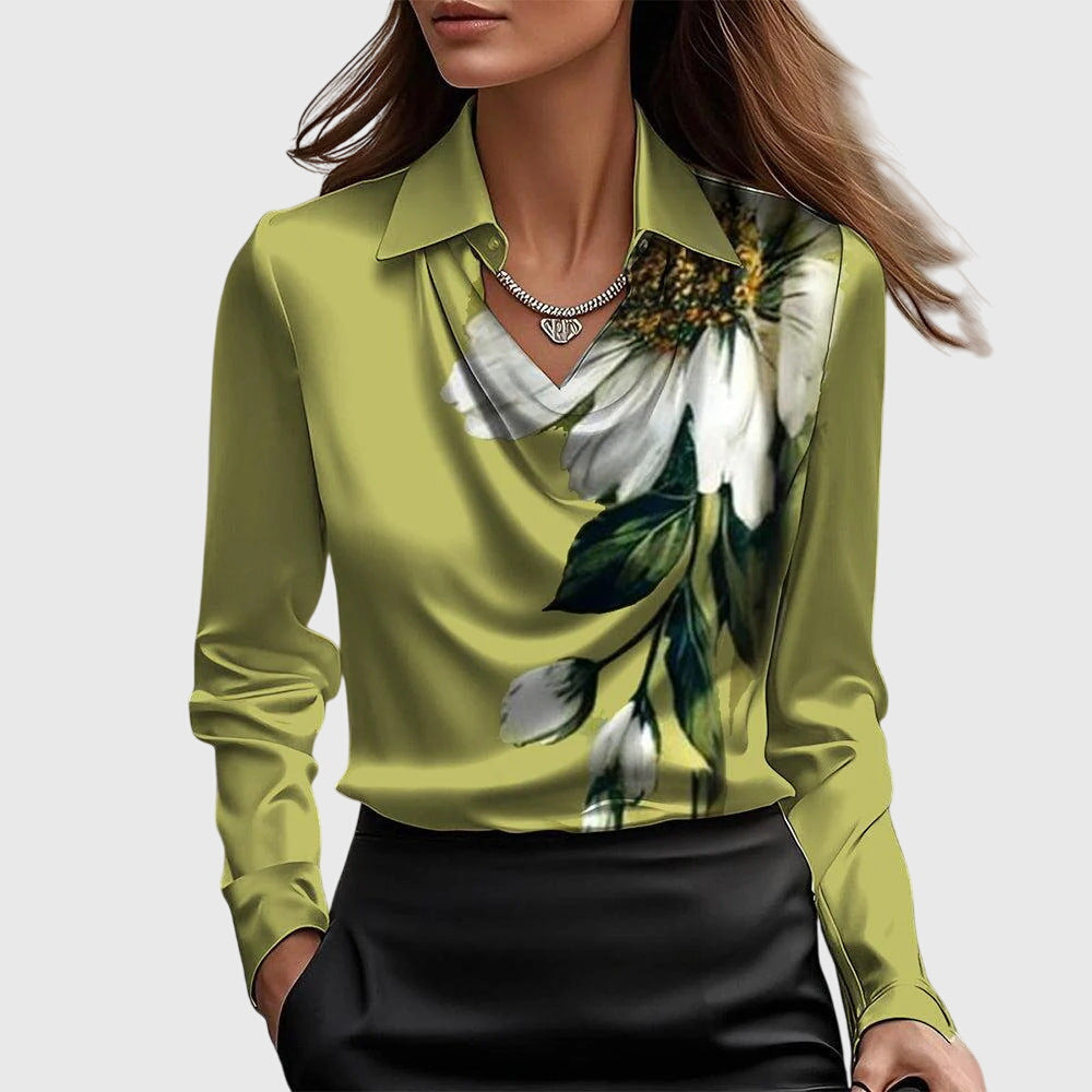 Sylvie™ | Pleated Shine Blouse