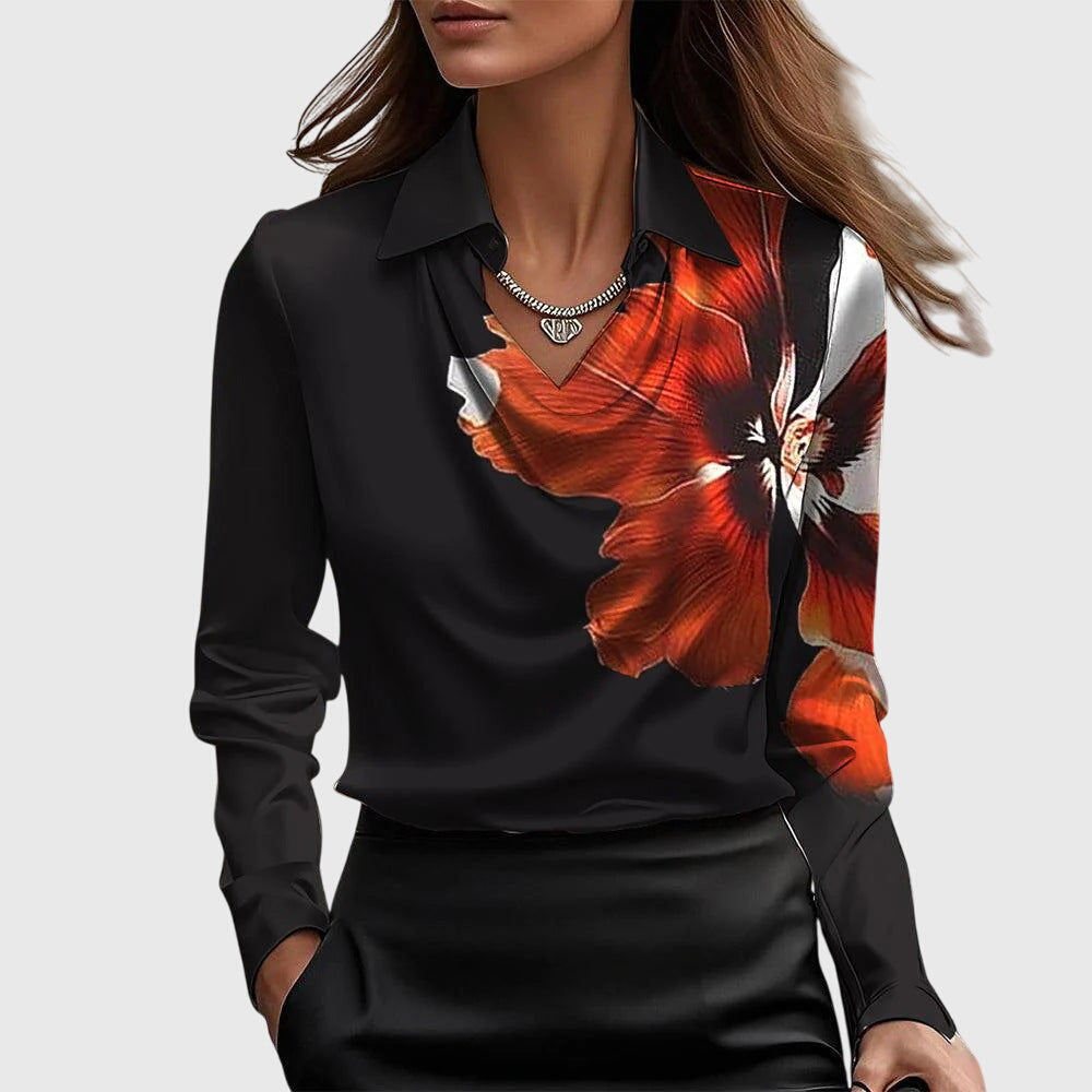 Sylvie™ | Pleated Shine Blouse