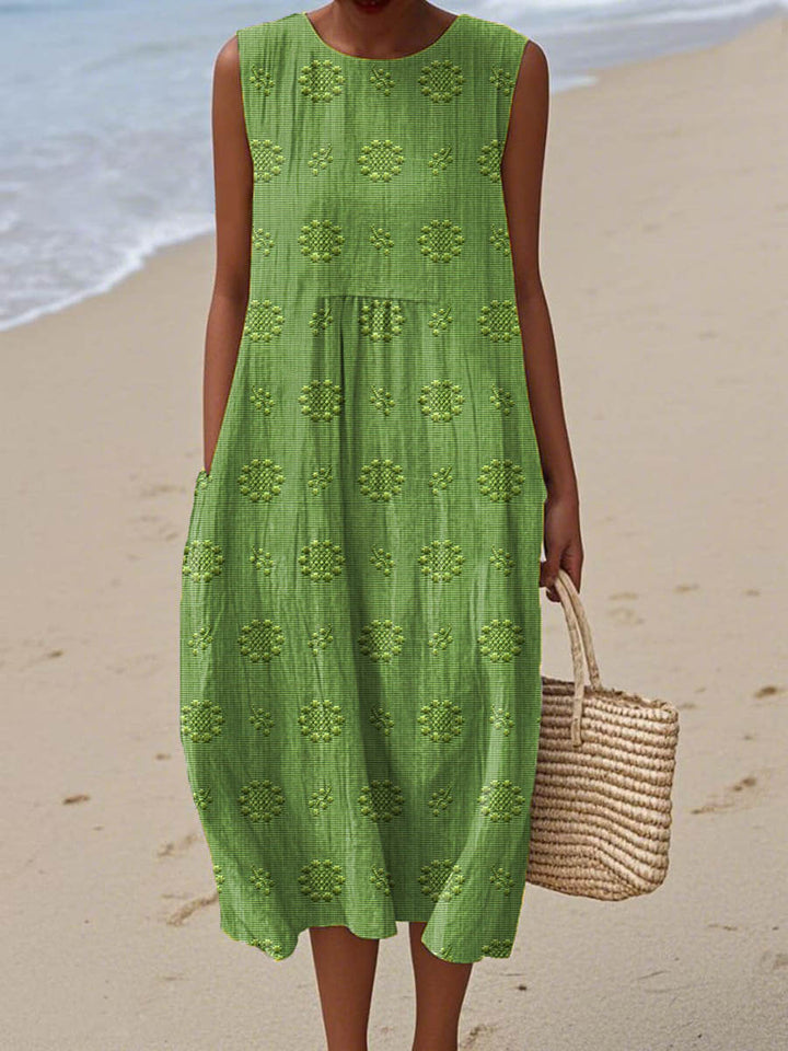 Sleeveless Midi Dress – Airy Freedom, Everyday Charm